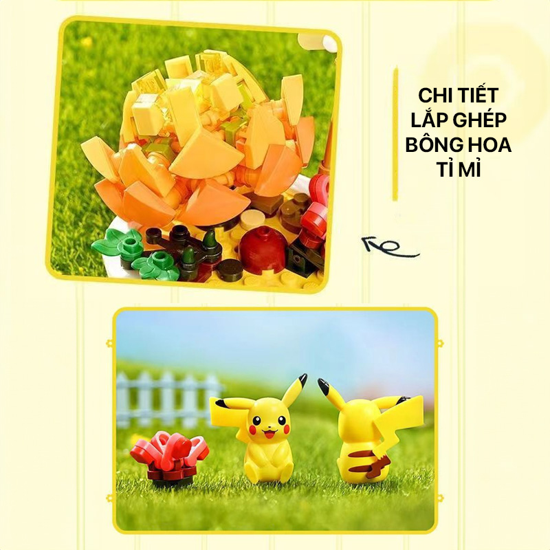 Mô hình lắp ghép - Pikachu K20217 2 mo hinh lap ghep pikachu k20217 02